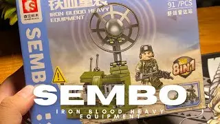 Model Building Blocks Costume Sembo Iron Blood Heavy Equipment Blocks Army