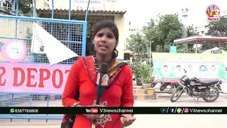 Dilsukhnagar rtc bundh special program || v3 News Channel