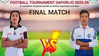 Final match Si-donyi hilo #football  tournament daporijo 2025-26
