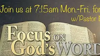 Jesus is the bread of life:  Morning Devotion with God's words