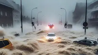 Heavy rain and flash floods hit Shah Alam, Kuala Selangor today