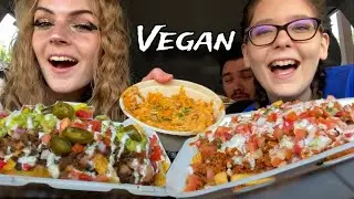 LOADED FRIES MUKBANG! (Vegan)