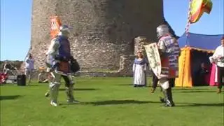 Knights Hand to Hand Combat by Medieval Heritage Society at Pembroke Castle