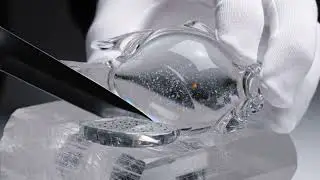 ASMR Slicing Transparent Fruit Avocado Dragon Fruit Orange