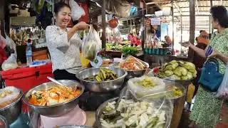 Best Cambodian Countryside Street Food Tour @Oudong Hill Countryside Resort & Daily Morning Market 