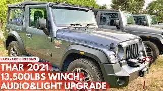THAR 2021 | BUMPER INTEGRATED WINCH | LED LIGHTS | AUDIO UPGRADES | BYC JAMMU