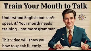 Train Your Mouth to Talk || Graded Reader || Speak Fluently English ✅️