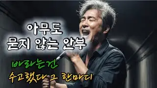 힘든 하루를 보상하는 그 한마디/수고했어요/고생했어요/애썼어요#중년위로#중년노래