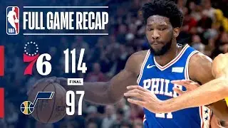 Full Game Recap: 76ers VS Jazz | Sixers Top Jazz In Utah
