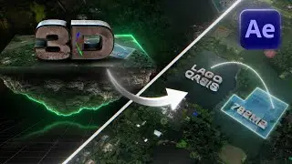 TERRENO 3D com MOVIMENTAÇÃO de CÂMERA para MERCADO IMOBILIÁRIO - After Effects