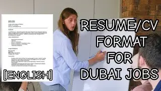 RESUME/CV FORMAT FOR DUBAI JOBS [ENGLISH]