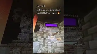 Half way done restoring an Ancient City in Minecraft 🔥