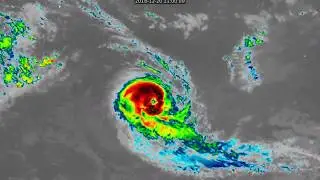 Cyclone Kenanga weakening in the open Indian Ocean