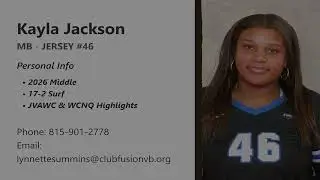 Club Fusion 2026 MB Kayla Jackson JVAWC-WCNQ Highlights