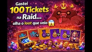 Gastei 100 Tickets na Raid&hellip; olha o loot que veio 😱🔥