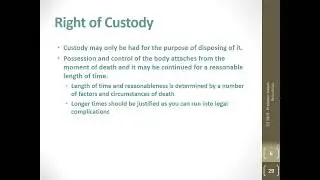 Funeral Law - Gilligan Text - Chapter 03 - Rights of the Parties