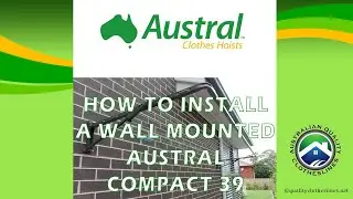 How to install an Austral Compact 39 wall mounted clothesline
