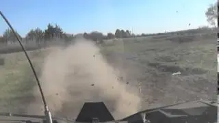 Rzr 1000 leaving a dust trail