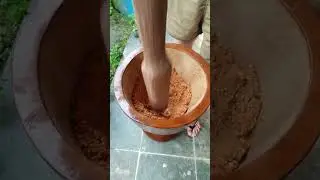 Pa&ccedil;oca de amendoim no pil&atilde;o #pilao #pa&ccedil;oca #ro&ccedil;a #artesanal