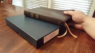R.L. Allan ESV NCR (ESVNC1BR) in a Brown highland goatskin bound by Chant