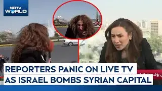 Israel Damascus | TV Anchor & Reporters Run For Life As IDF Hit Syria's Military Headquarters, MoD