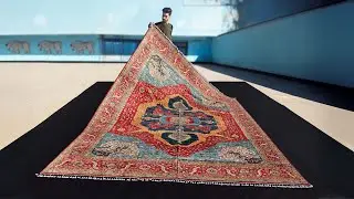 8x10 Eclectic Modern Heriz Hand-Knotted Area Rug