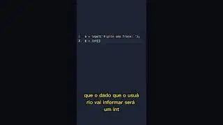 Como Aprender a Programar em 1 Minuto #6 -  Solicitando Entrada