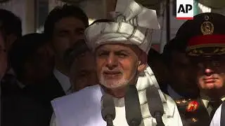 Afghan president attends Eid prayers