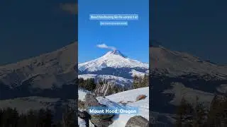 Mount Hood, Oregon Volcano Timelapse #pnw #mounthood #Oregon #timelapse