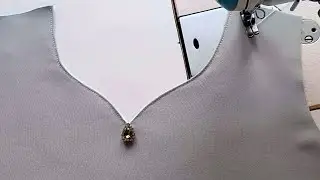 Sewing square neckline Simple And Smart | Neck Sewing Techniques With Slit