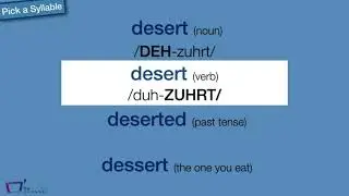 How to Pronounce Desert vs Dessert: Which is the one you eat? {American Pronunciation Lesson}