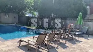Residential Cabana Poolhouse Roller Shutters Burlington