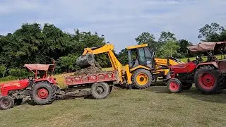 bull backhoe loader tractor loading video | bull working video ||