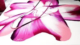 Fluid Art Chain Pull ! Flower Chain Pulling Flow Art !