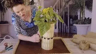 Quick and Easy Flowers: Sushi Roll and Burlap Display Ideas