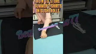 Sushi Roll T-Shirt Folding Hack! #fashionstyle