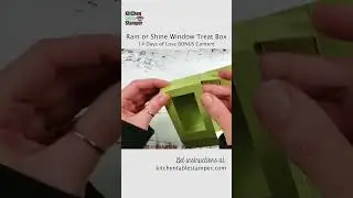 How to make Stampin' Up! Rain or Shine Window Treat Box #kitchentablestamper #stampinup #handmade