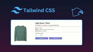 A Simple Shopping Cart  with Tailwind CSS | Tailwind CSS Tutorial #tailwindcss