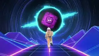 Visual Screensaver LOOP - Retro Abstract Background - Instrumental Music