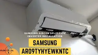 Samsung aircon split type inverter installation | Samsung AR09TYHYEWKNTC | Digital Inverter