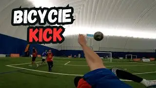 football match with pov view (bicycle kick⚽️🔥)
