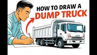How to Draw a Dump Truck &ndash; Easy Step-by-Step Tutorial!