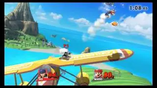 Super Smash Bros. Wii U - Light Plane Vocal Remix - Pilotwings (Direct Feed)