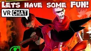 Underfell Papyrus plays Murder with Meta Chara and friends! VRchat!