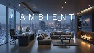 January Deep Work Music | Winter Focus Productivity | Snowy City Calm Study Oasis