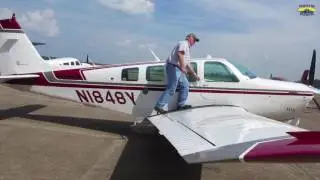 Volunteer pilot Jimmy McDonald flying home patient Laird