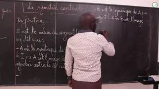 Cours - Cinqui&egrave;me - Math&eacute;matiques : La sym&eacute;trie centrale / Sym&eacute;trique d'un point par rapport &agrave; 1 .