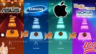 Tiles hop - Asus vs Samsung vs iPhone vs Nokia - #asus #samsung #iphone #nokia #youtube #games