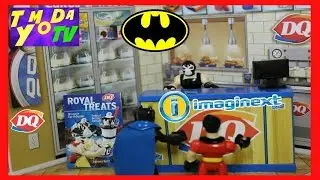 Batman and Robin save Dairy Queen from Joker and Lex Luthor Bane Imaginext Toys
