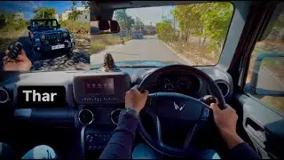 Mahindra Thar  4x4 Diesel manual/2023 model/soft top convertible/Drive POV/Overview